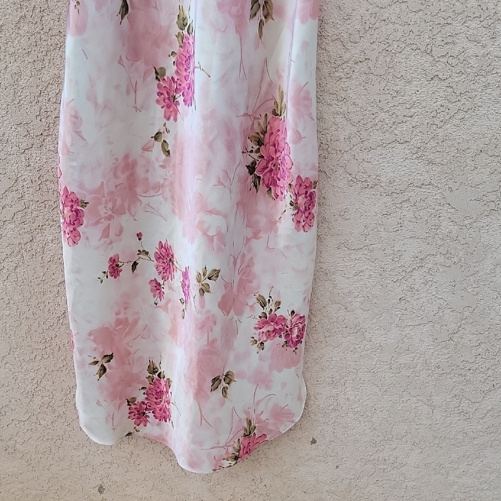 Private Luxuries Vintage Floral Pink and Cream lace Size M - Picture 3 of 10